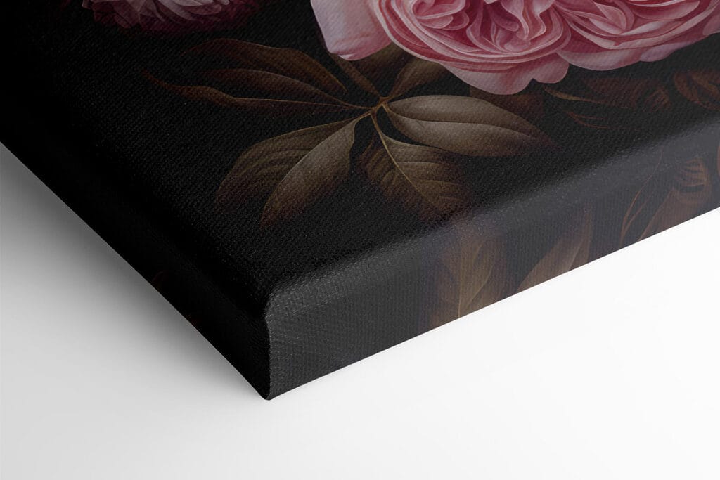 Group of pink and white roses