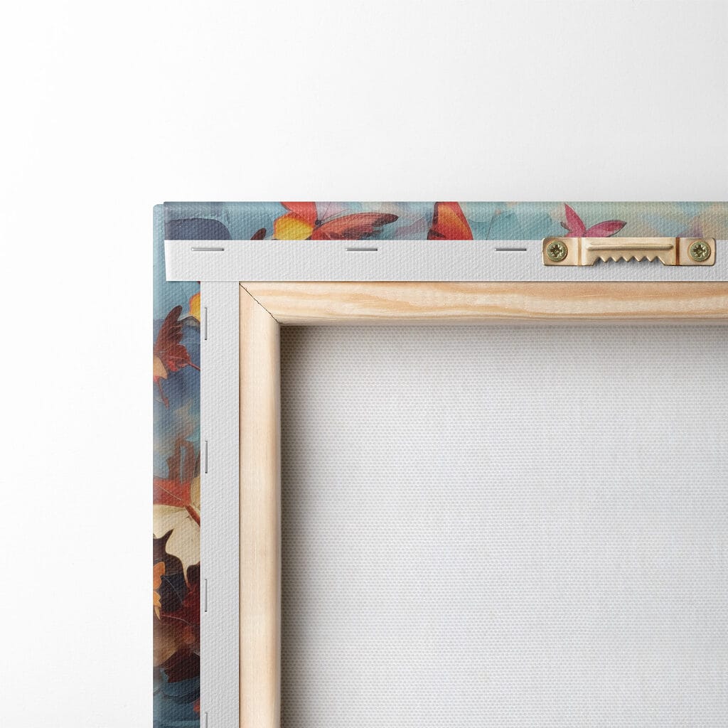 Group of butterflies on a blue background