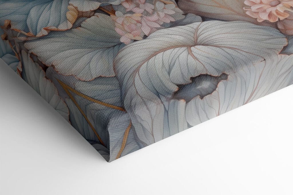 Painting of flowers and leaves Painting of flowers and leaves