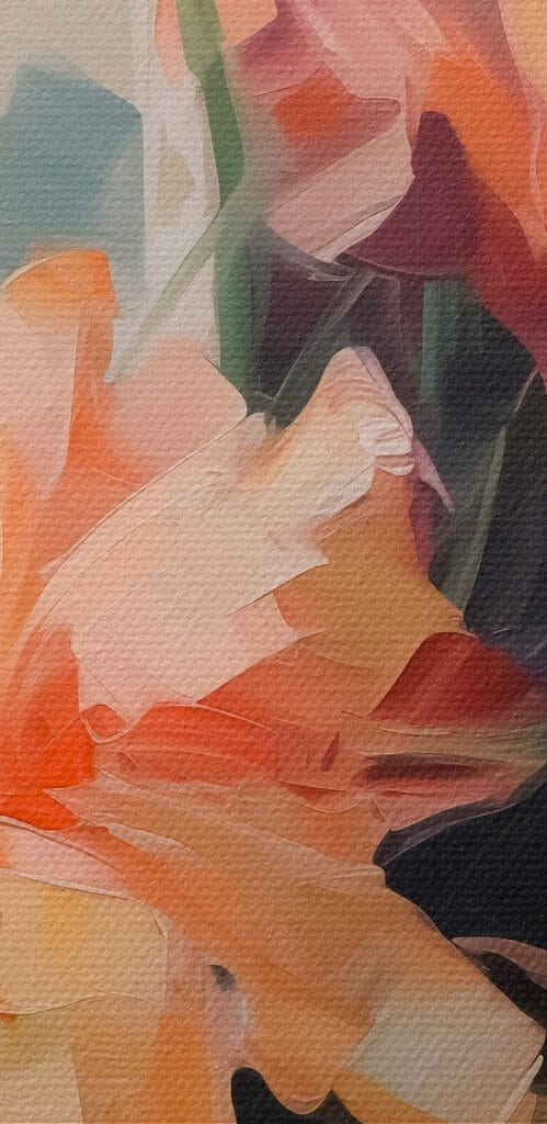 Painting of flowers in a vase