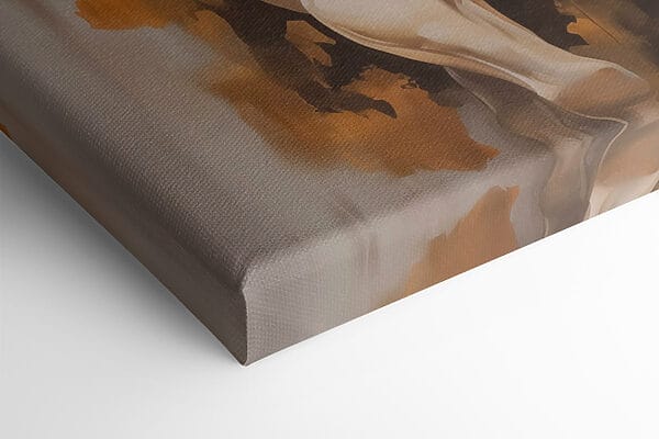 Painting of a horse with a long mane