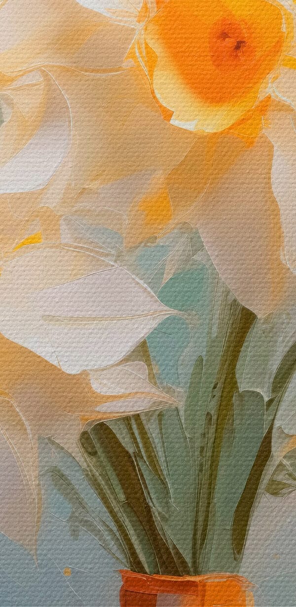 Yellow and white flowers in a vase Yellow and white flowers in a vase
