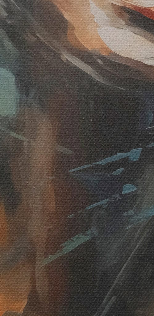 Painting of a woman's face