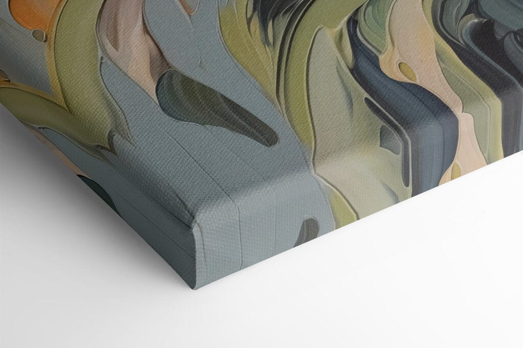 Painting of tulips on a grey background Painting of tulips on a grey background