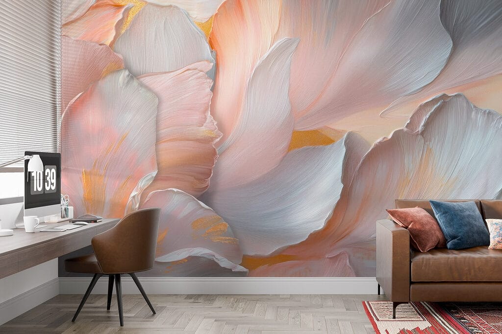 Delicate petals in soft hues