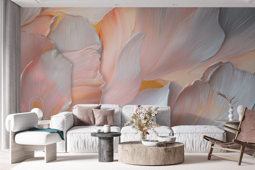 Delicate petals in soft hues