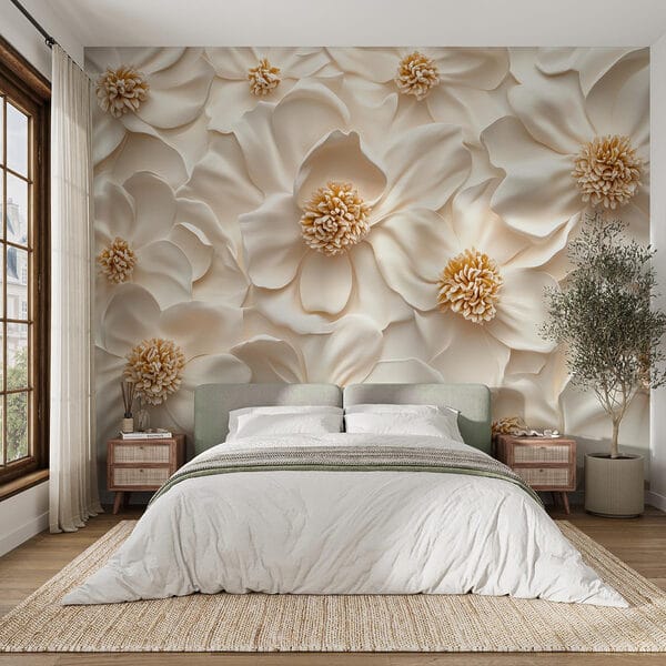 Group of white flowers Group of white flowers