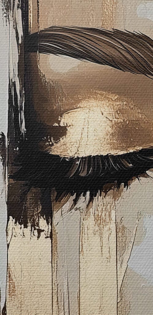 Painting of a woman's face Painting of a woman's face