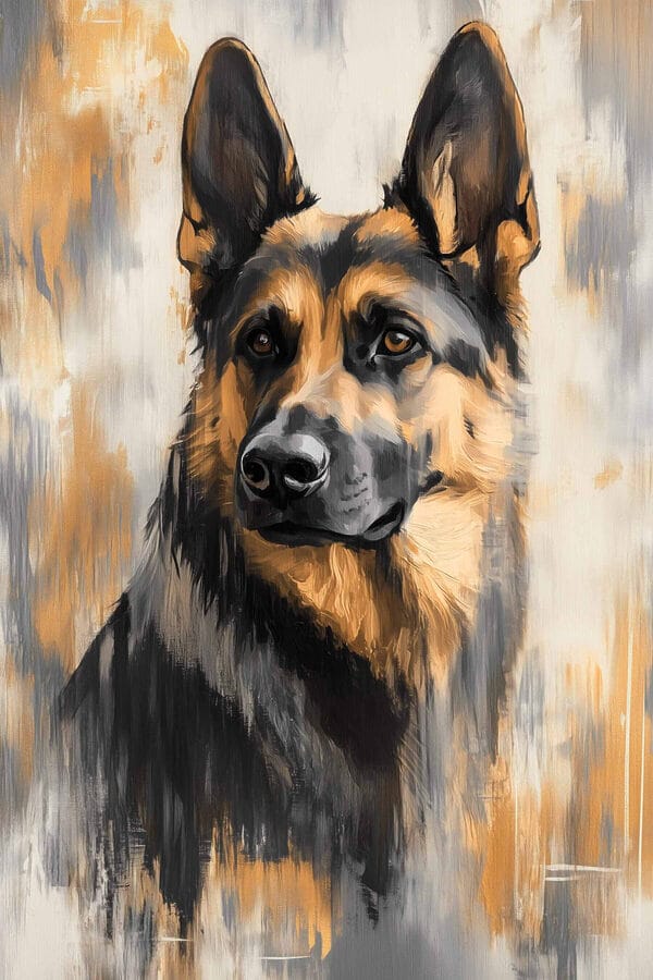 Painting of a dog Painting of a dog