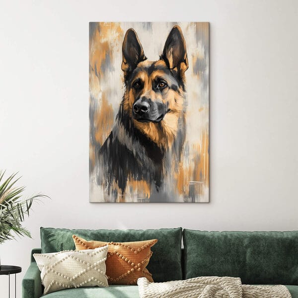 Painting of a dog Painting of a dog