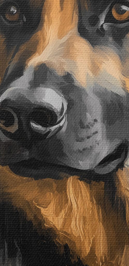 Painting of a dog Painting of a dog