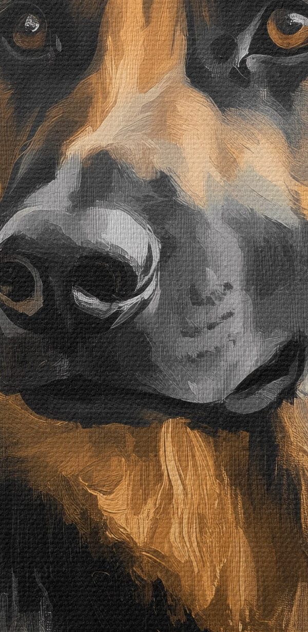Painting of a dog Painting of a dog