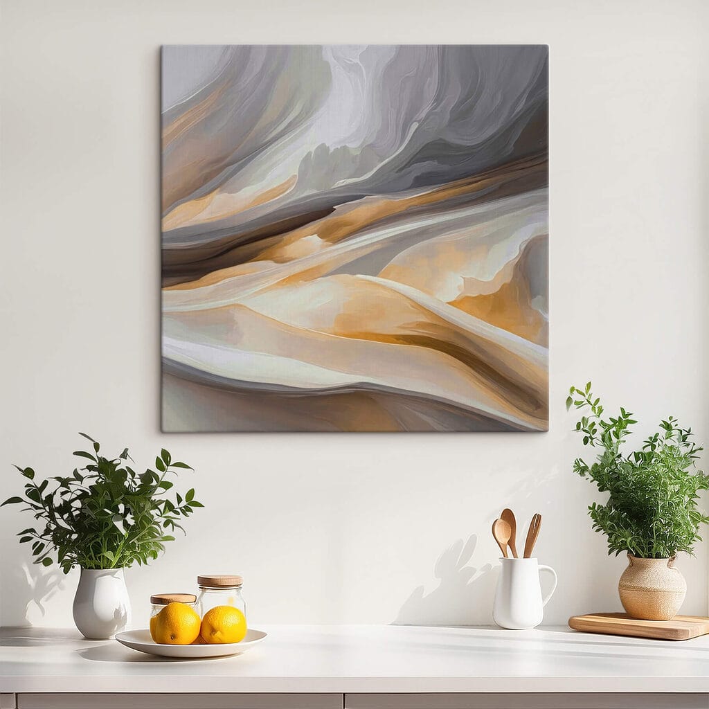 Abstract waves of soft colors Abstract waves of soft colors