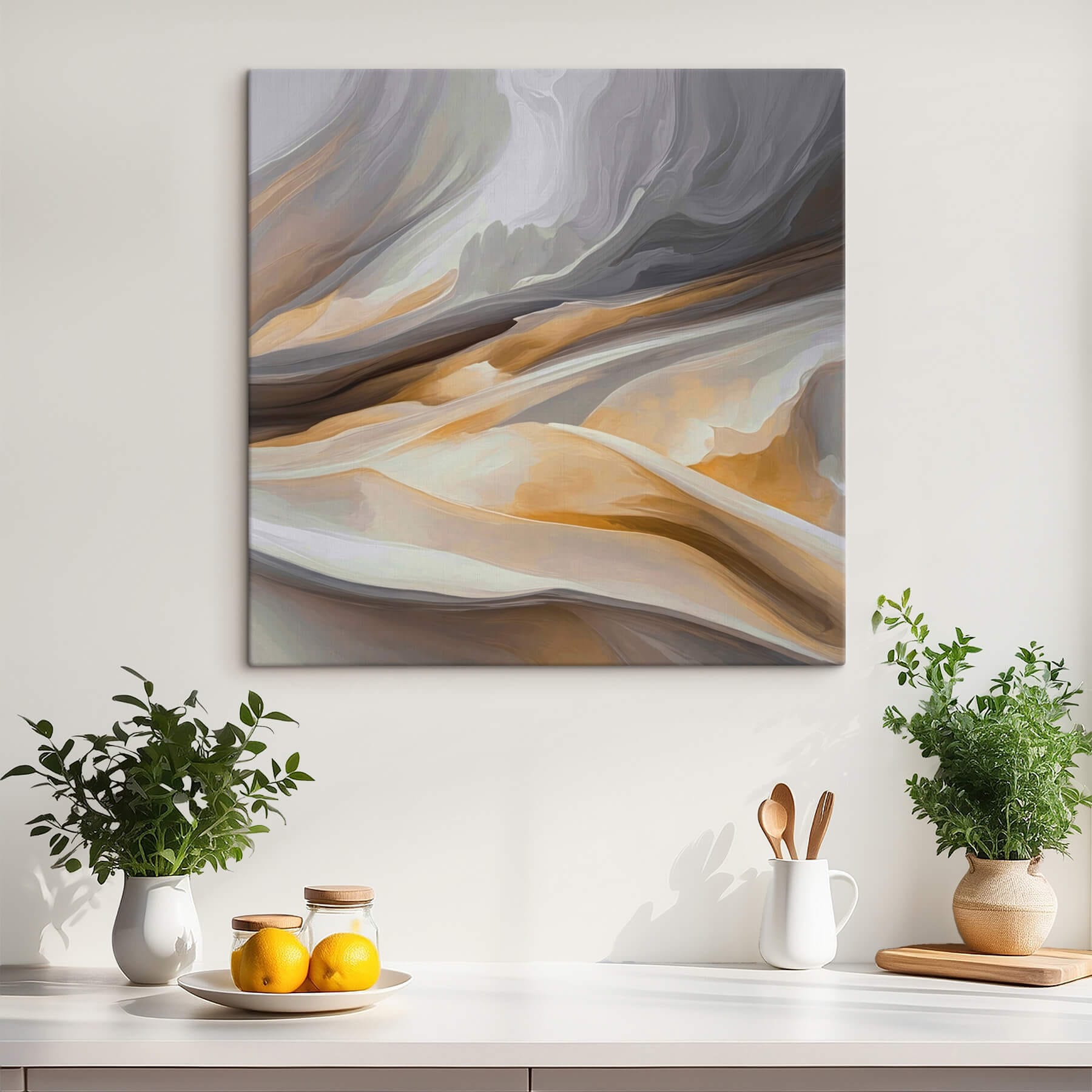 Abstract waves of soft colors Abstract waves of soft colors