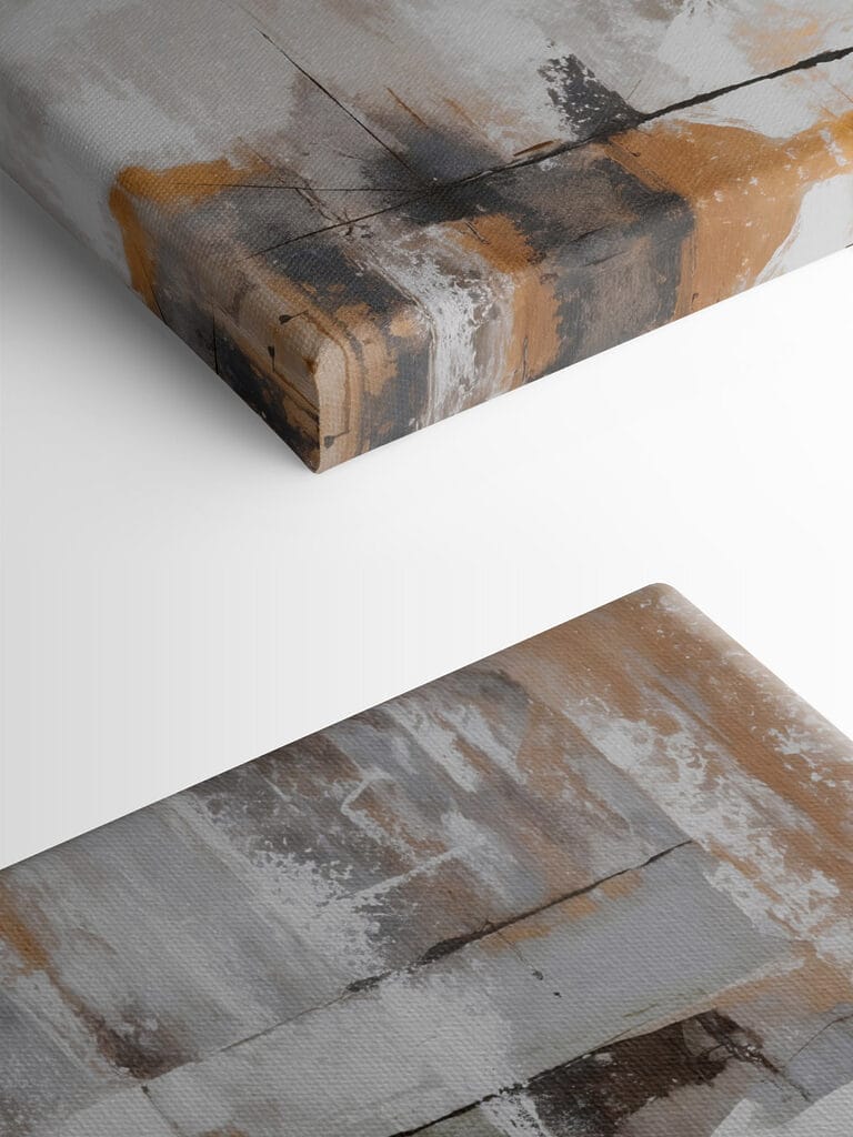 Painting of a white and brown wall Painting of a white and brown wall