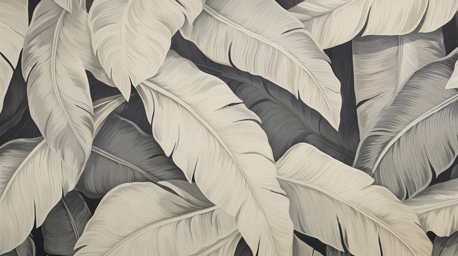 Soft textures of pale leaves