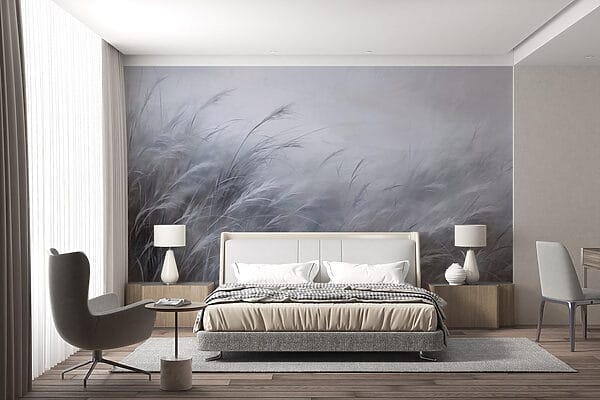 Soft whispers of blue-gray grass Soft whispers of blue-gray grass