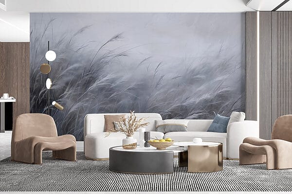 Soft whispers of blue-gray grass Soft whispers of blue-gray grass