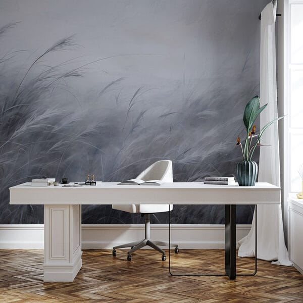 Soft whispers of blue-gray grass Soft whispers of blue-gray grass