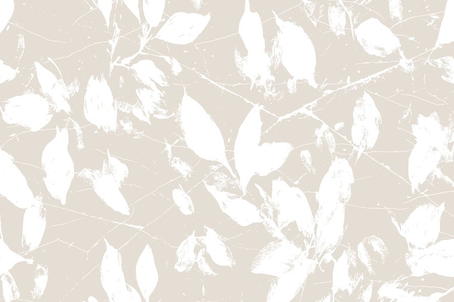 White leaves on a white background White leaves on a white background