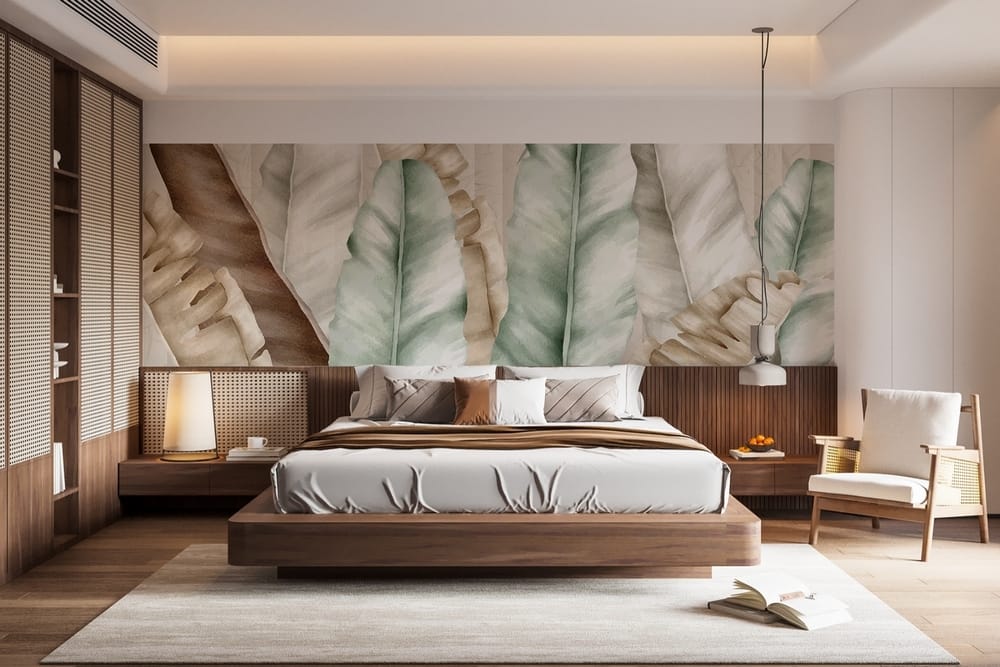 Textured leaves in soft pastel tones Textured leaves in soft pastel tones