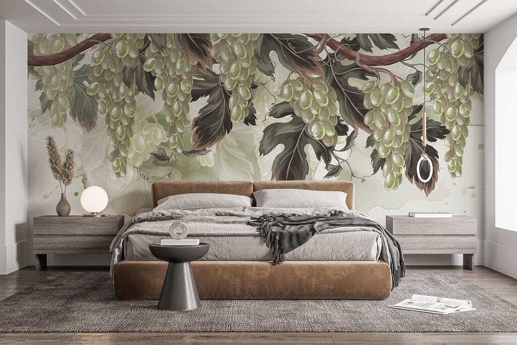 Bunch of grapes on a vine Bunch of grapes on a vine