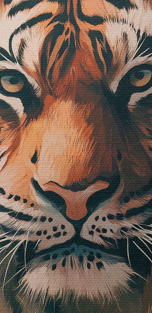 Tiger with a crown Tiger with a crown