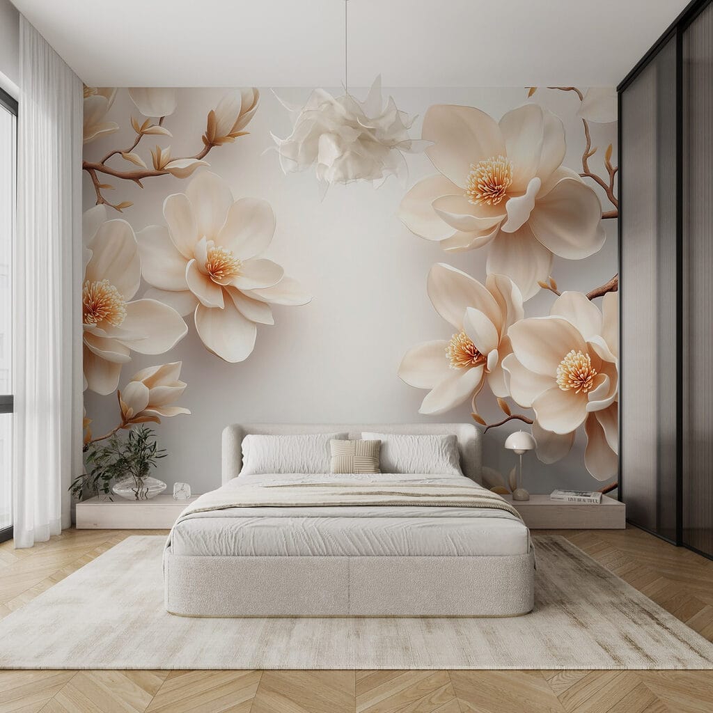 Group of white flowers Group of white flowers