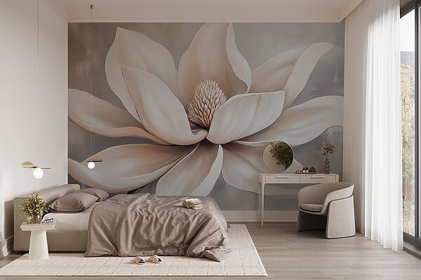 White flower with petals