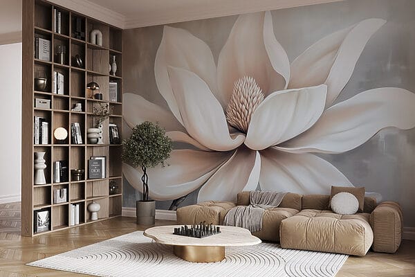 White flower with petals