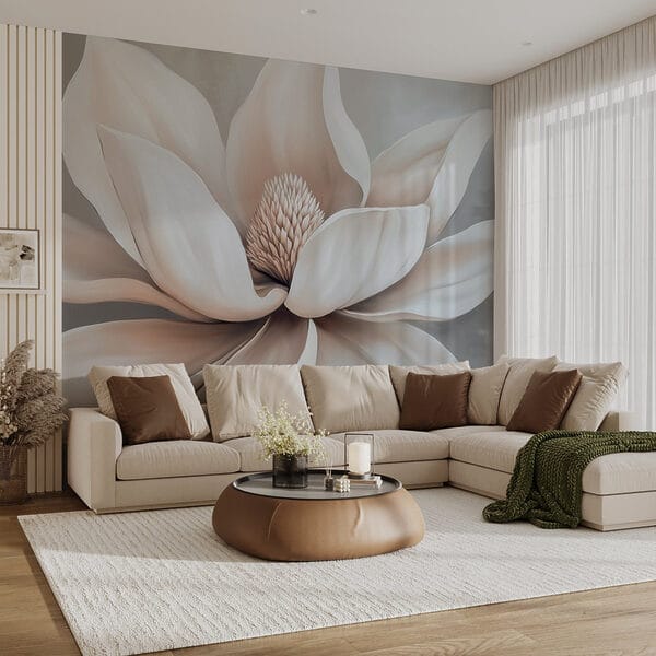 White flower with petals