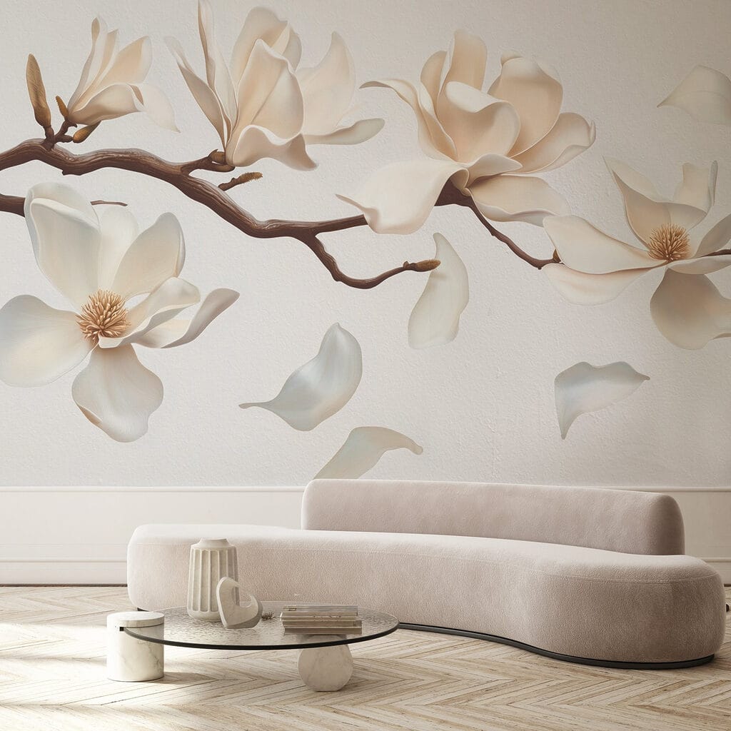 White flowers on a branch