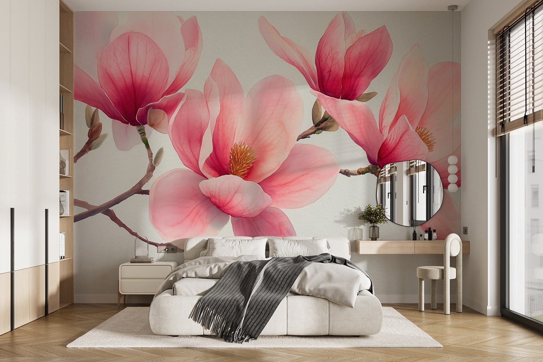 Group of pink flowers