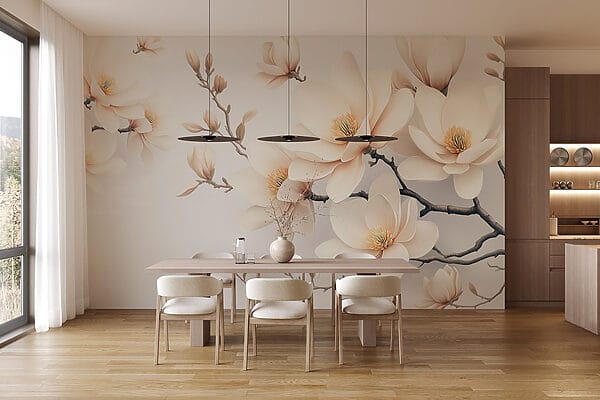 Delicate blooms in soft white hues Delicate blooms in soft white hues