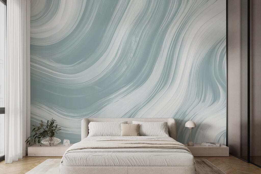 White and grey wavy lines White and grey wavy lines