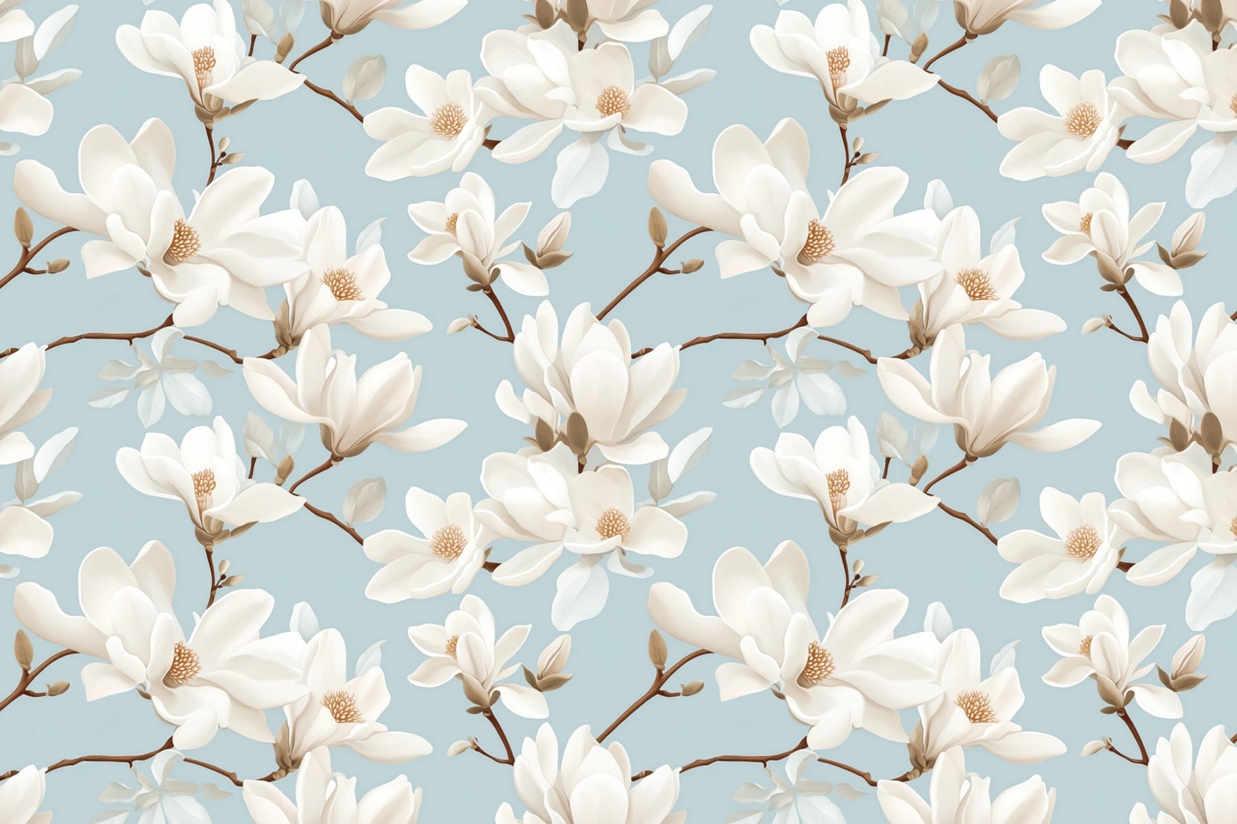 Pattern of white flowers