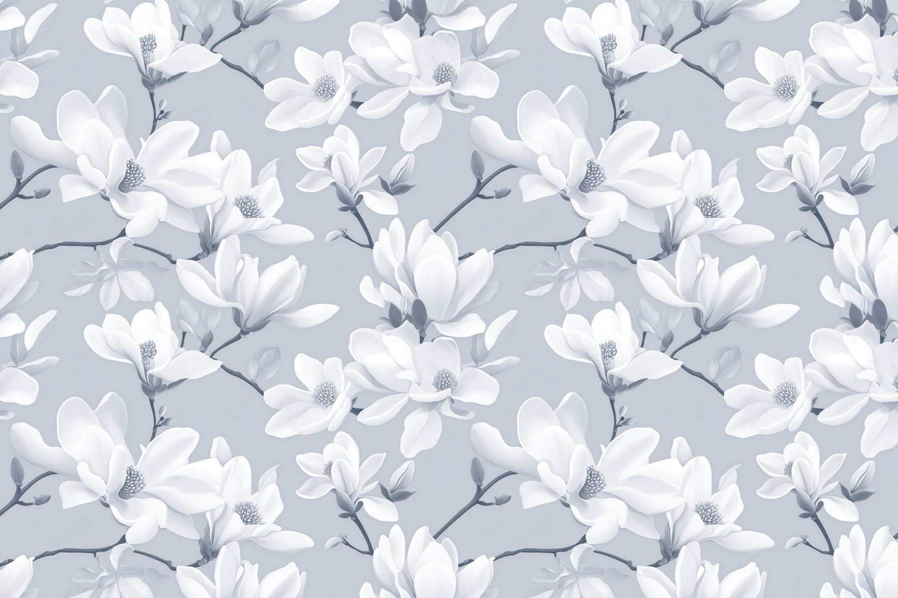 Pattern of white flowers