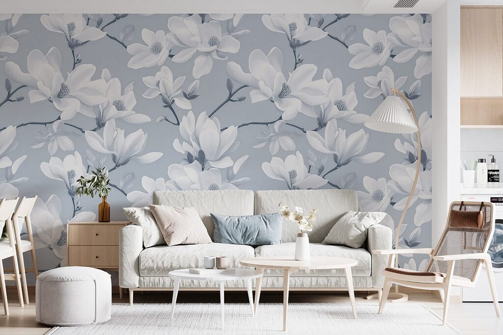 Pattern of white flowers