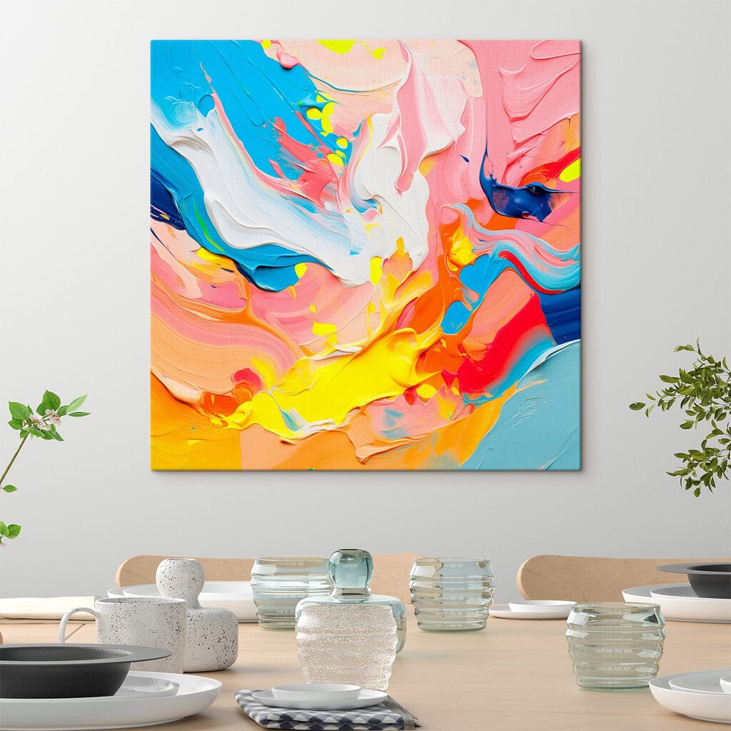 Dynamic swirls of vibrant colors