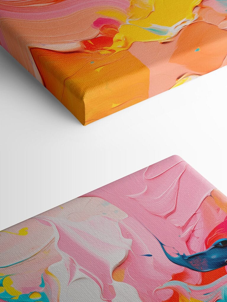 Dynamic swirls of vibrant colors