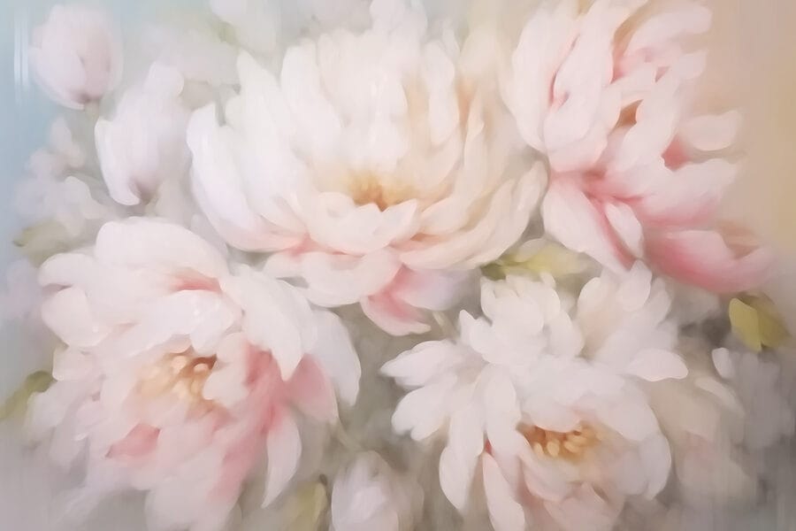 Blurry image of flowers Blurry image of flowers