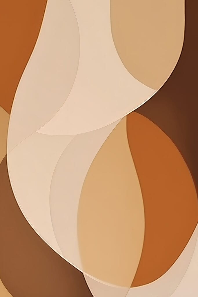 Soft curves in warm earthy tones Soft curves in warm earthy tones