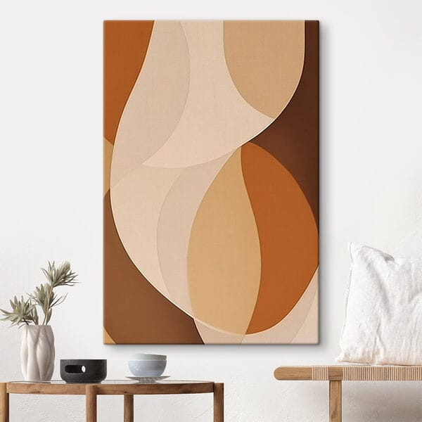 Soft curves in warm earthy tones Soft curves in warm earthy tones