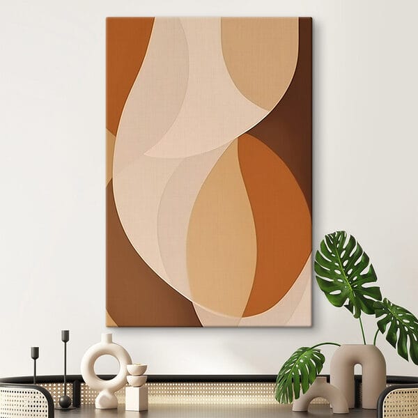 Soft curves in warm earthy tones Soft curves in warm earthy tones