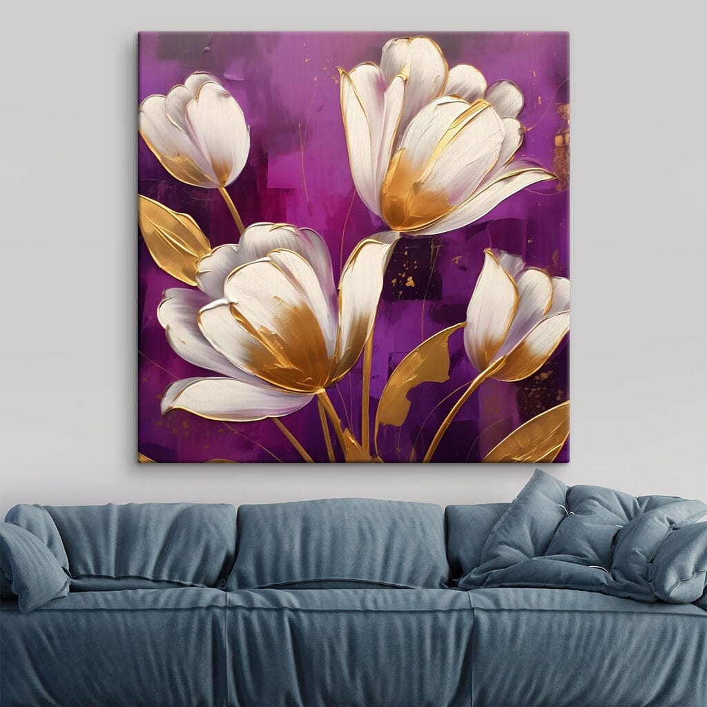 Elegant blooms on vibrant backdrop Elegant blooms on vibrant backdrop