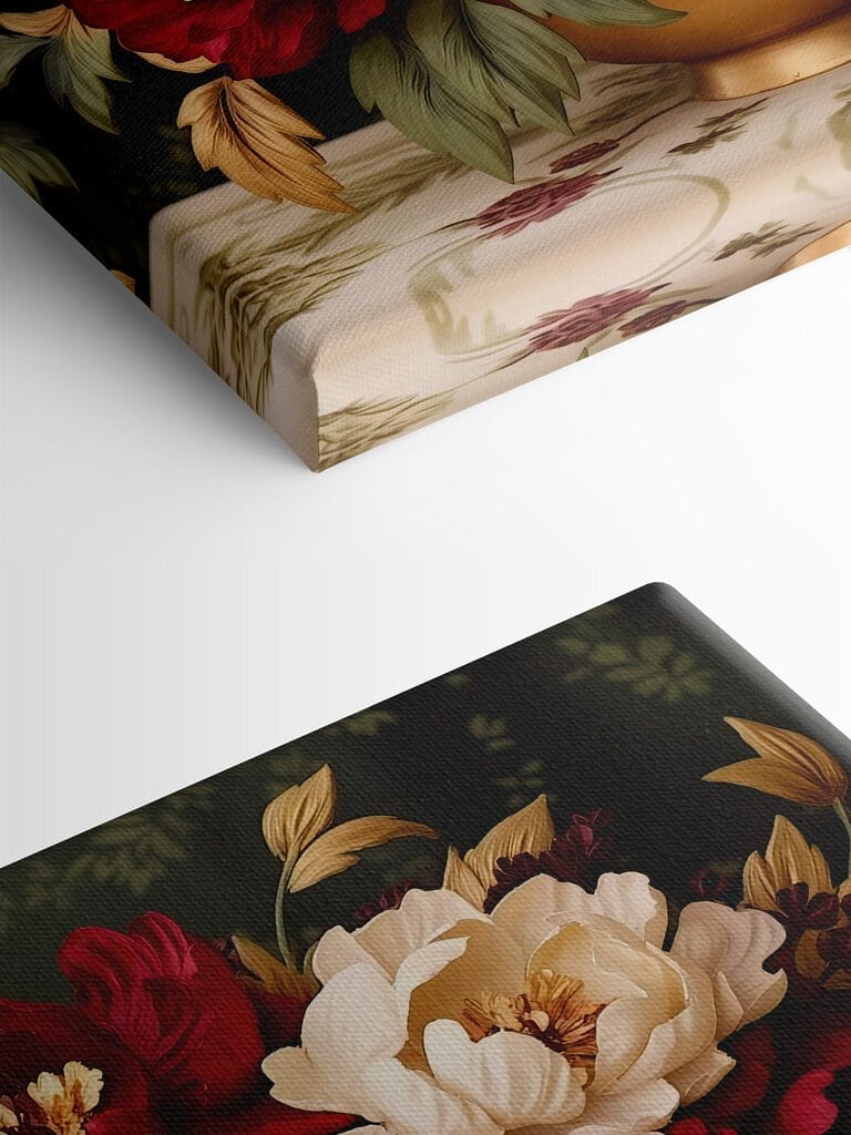 Vase of flowers on a table