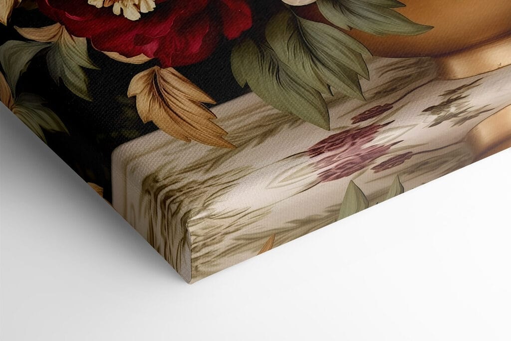 Vase of flowers on a table