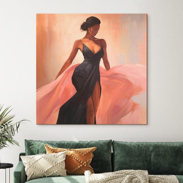 Картина Жінка в чорній сукні