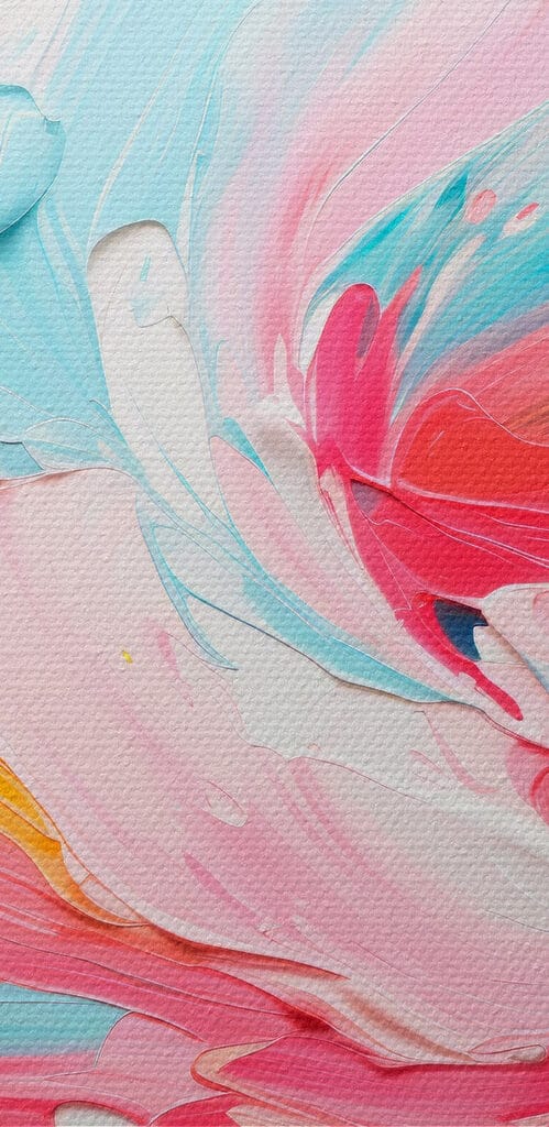 Colorful paint swirls on a white surface Colorful paint swirls on a white surface