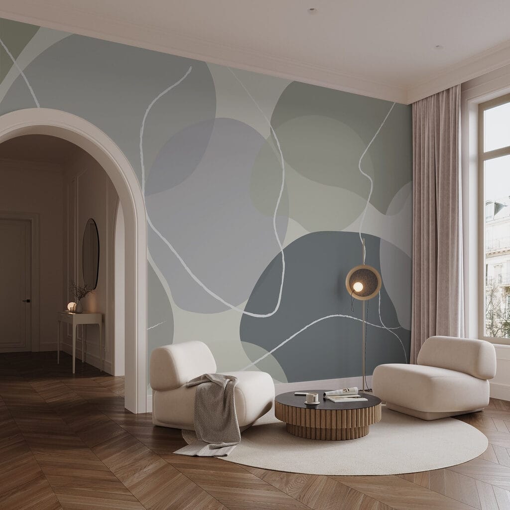 Abstract shapes in soft colors Abstract shapes in soft colors